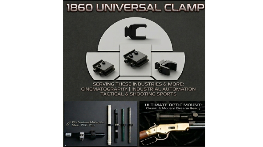 1860 Universal Clamp: Patented Non-Marring Mounting Technology for Professional Gear
